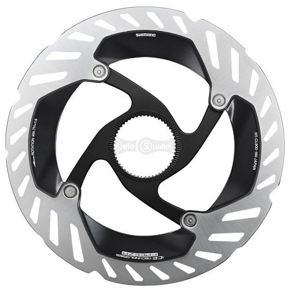 Ротор Shimano RT-CL900-S-I, 160мм, ICE TECH FREEZA CENTER LOCK, гайка із зовнішніми зачепами