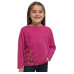Детская термофутболка с длинным рукавом ICEBREAKER Kids LS Crew Garden magenta/lotus 10