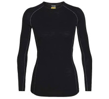 Термофутболка с длинным рукавом ICEBREAKER 150 Zone LS Crewe WOMEN BLACK S