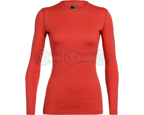 Термофутболка із довгим рукавом ICEBREAKER 200 Oasis LS Crewe Wmns Fire S