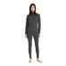 Термофутболка с длинным рукавом ICEBREAKER 250 Vertex LS Half Zip Alpine Geo WOMEN BLACK/SNOW/J S