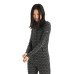 Термофутболка с длинным рукавом ICEBREAKER 250 Vertex LS Half Zip Alpine Geo WOMEN BLACK/SNOW/J S
