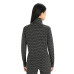 Термофутболка с длинным рукавом ICEBREAKER 250 Vertex LS Half Zip Alpine Geo WOMEN BLACK/SNOW/J S