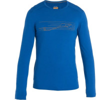 Термофутболка с длинным рукавом ICEBREAKER 200 Oasis LS Crewe Ski MEN LAZURITE M