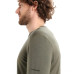 Термофутболка с длинным рукавом ICEBREAKER 200 Oasis LS Crewe Ski Stripes MEN LODEN XL