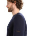 Термофутболка с длинным рукавом ICEBREAKER 200 Oasis LS Crewe Ski Stripes MEN MIDNIGHT S