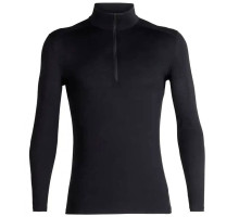 Термофутболка с длинным рукавом ICEBREAKER 200 Oasis LS Half Zip MEN BLACK L