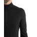 Термофутболка с длинным рукавом ICEBREAKER 200 Oasis LS Half Zip MEN BLACK L