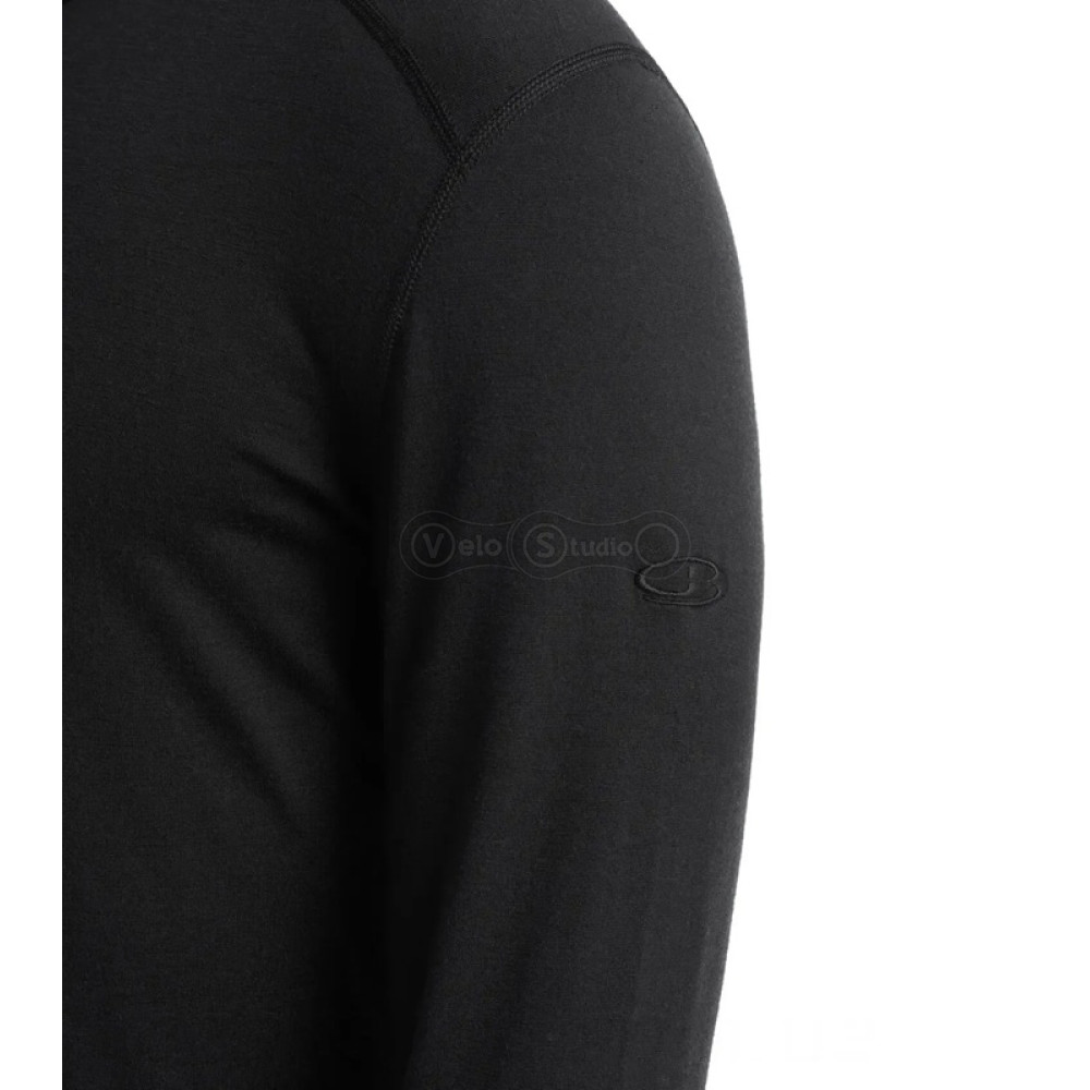Термофутболка с длинным рукавом ICEBREAKER 200 Oasis LS Half Zip MEN BLACK XL