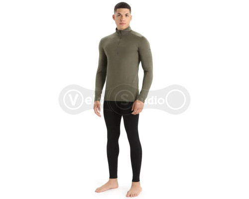 Термофутболка с длинным рукавом ICEBREAKER 200 Oasis LS Half Zip MEN LODEN S