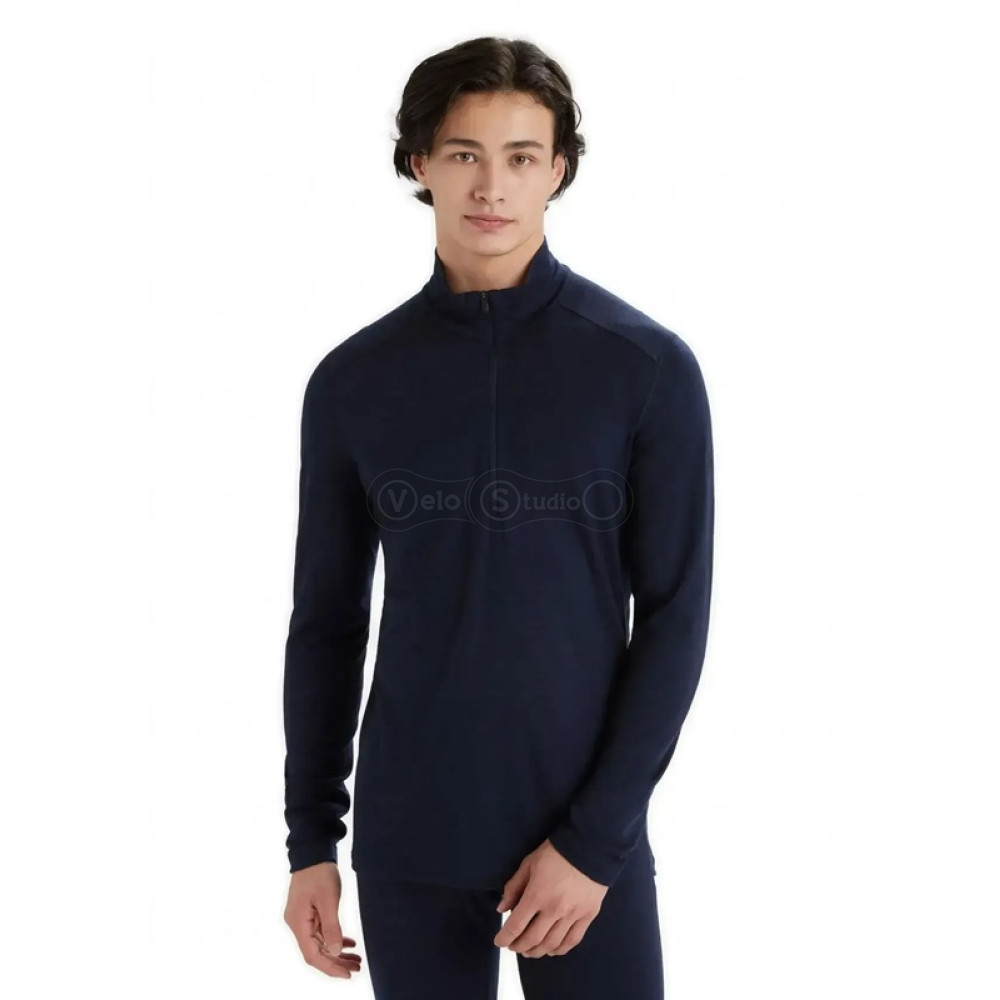 Термофутболка с длинным рукавом ICEBREAKER 200 Oasis LS Half Zip MEN MIDNIGHT M