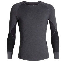 Термофутболка с длинным рукавом ICEBREAKER 260 Zone LS Crewe MEN JET HTHR/BLACK M