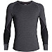 Термофутболка с длинным рукавом ICEBREAKER 260 Zone LS Crewe MEN JET HTHR/BLACK M