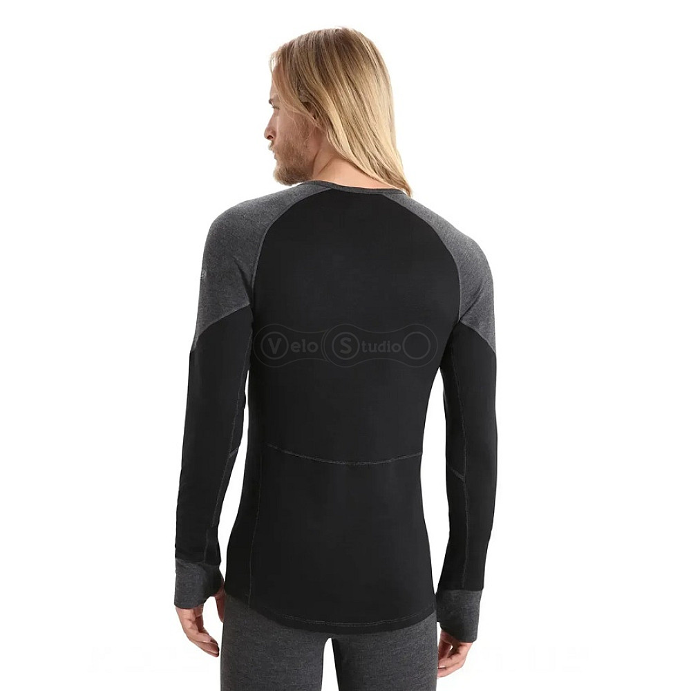 Термофутболка с длинным рукавом ICEBREAKER 260 Zone LS Crewe MEN JET HTHR/BLACK M