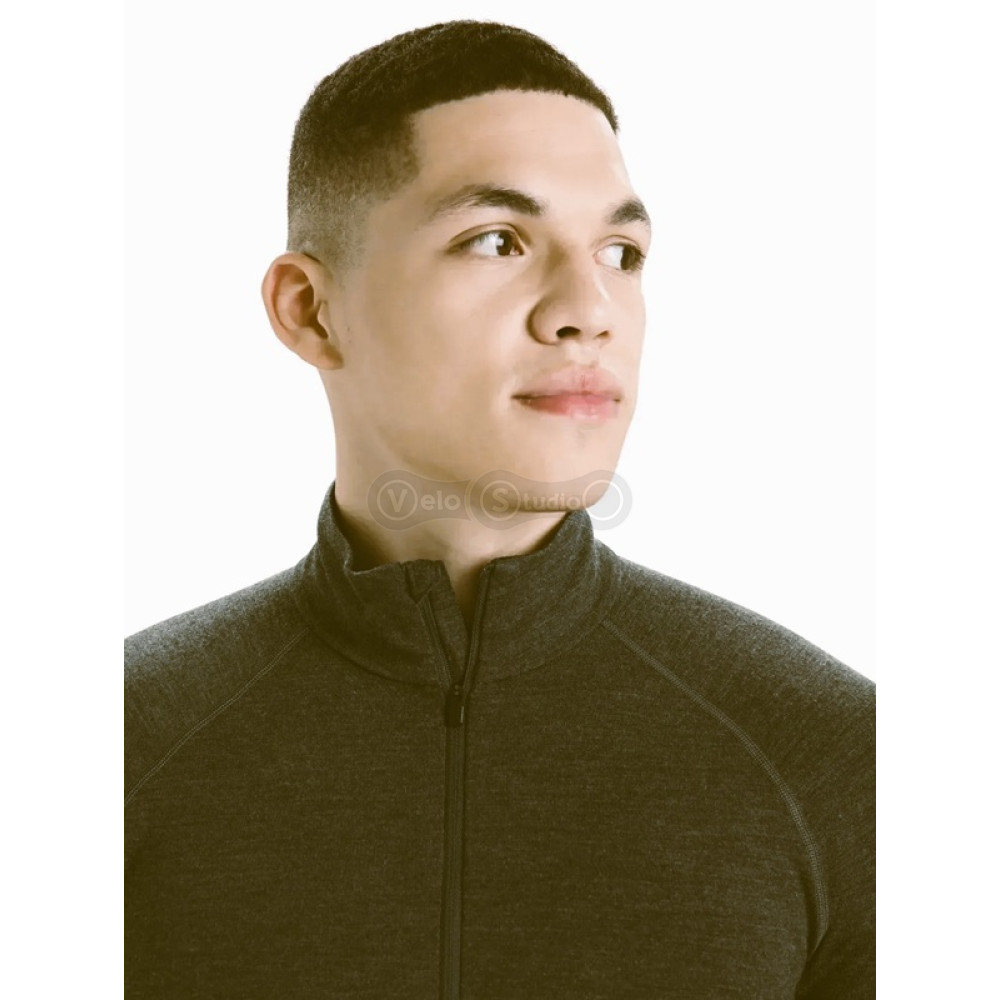 Термофутболка с длинным рукавом ICEBREAKER 260 Zone LS Half Zip MEN LODEN/BLACK M