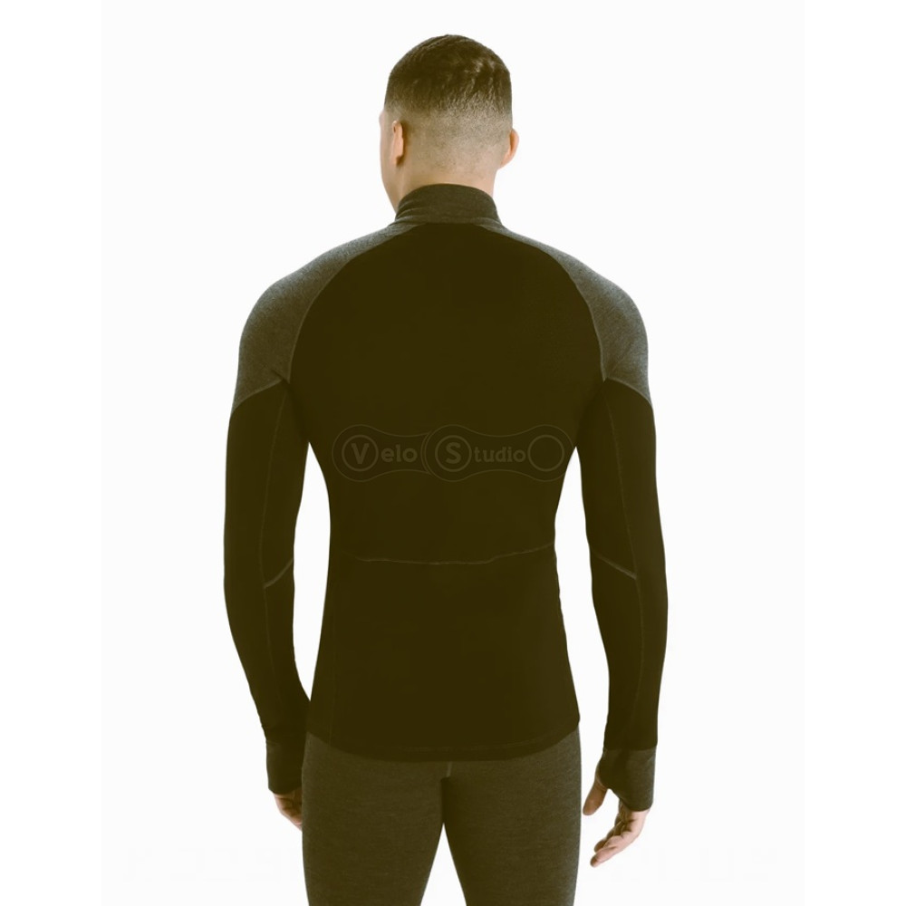 Термофутболка с длинным рукавом ICEBREAKER 260 Zone LS Half Zip MEN LODEN/BLACK M