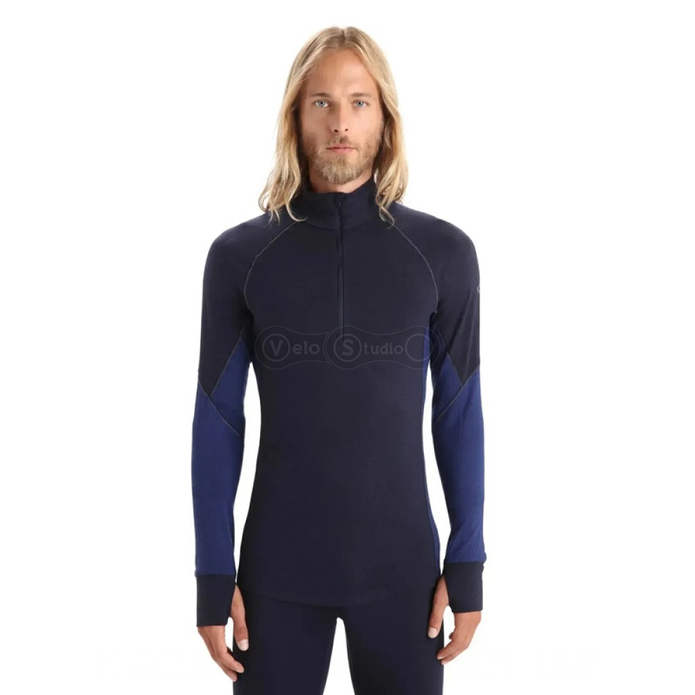 Термофутболка с длинным рукавом ICEBREAKER 260 Zone LS Half Zip MEN MID NVY/RY M