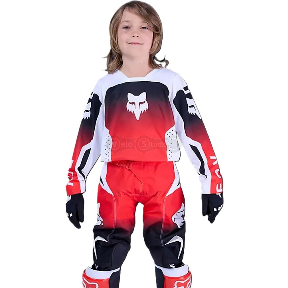 Детская джерси FOX 180 Youth Jersey - SHIELD [Flo Red], YL