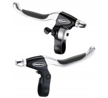 Тормозные ручки TEKTRO CL530RS+CL535RT с звонком, черный/серебристый, пара