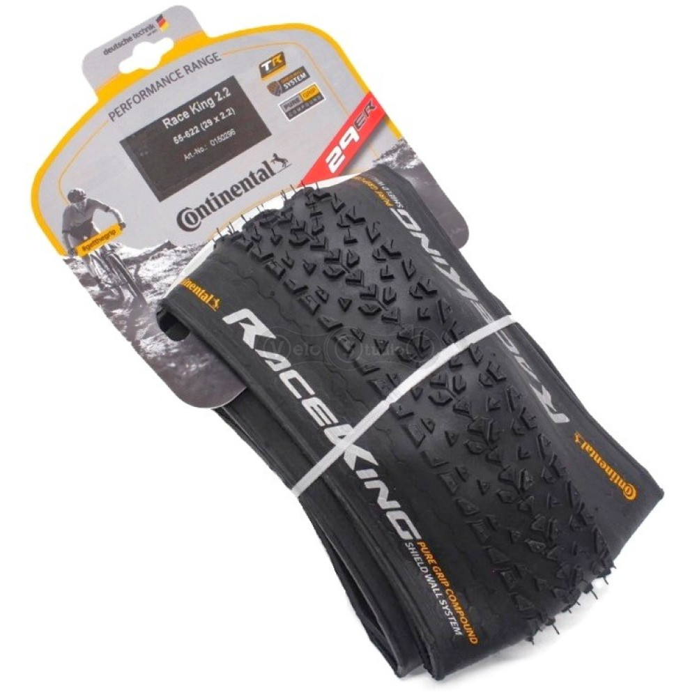 Покрышка Continental Race King 2.0, 29x2.00, 50-622, Foldable, PureGrip, ShieldWall System, Skin, 660гр., черная