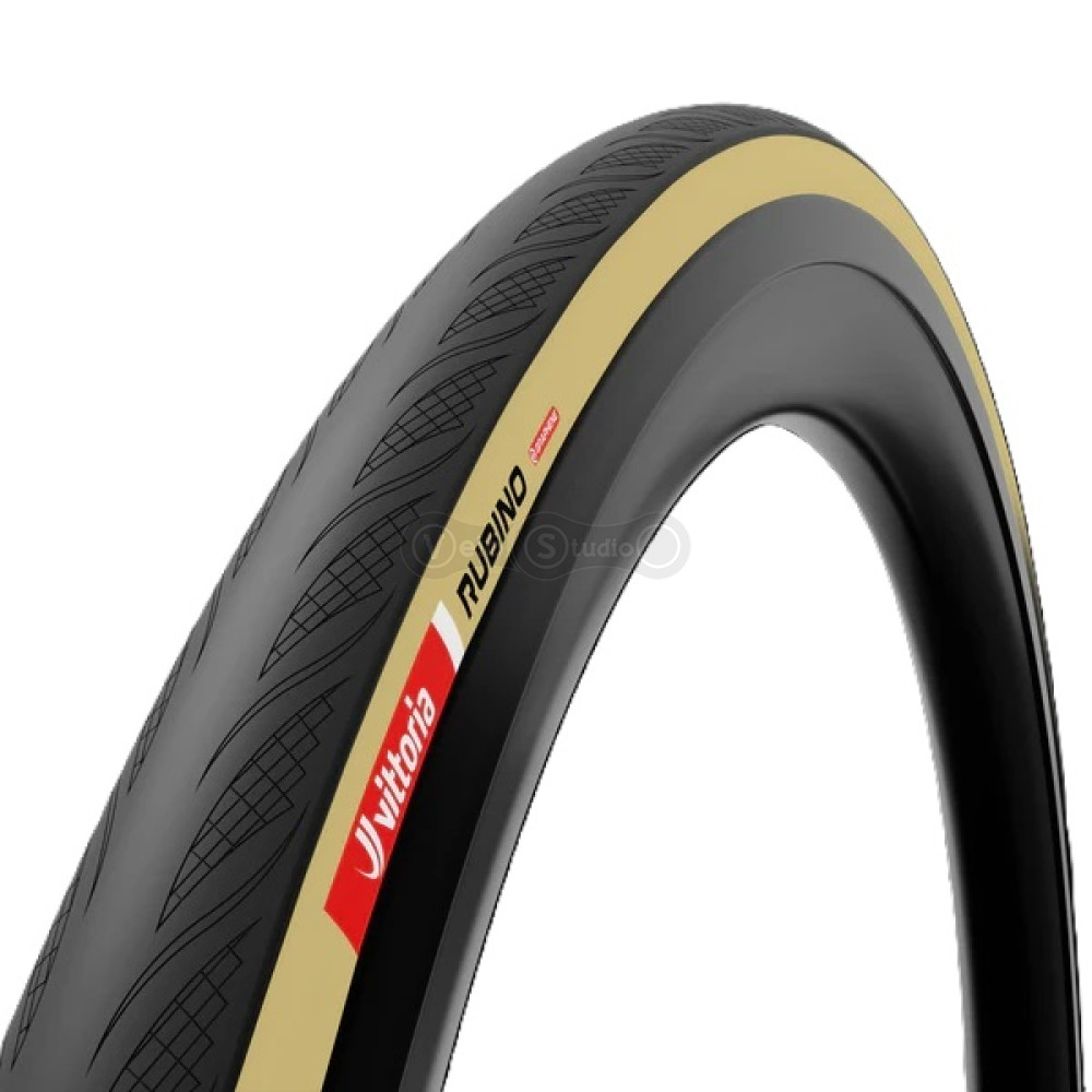 Вело покрышка Vittoria Rubino V 700x28c TLR, бежевая боковина