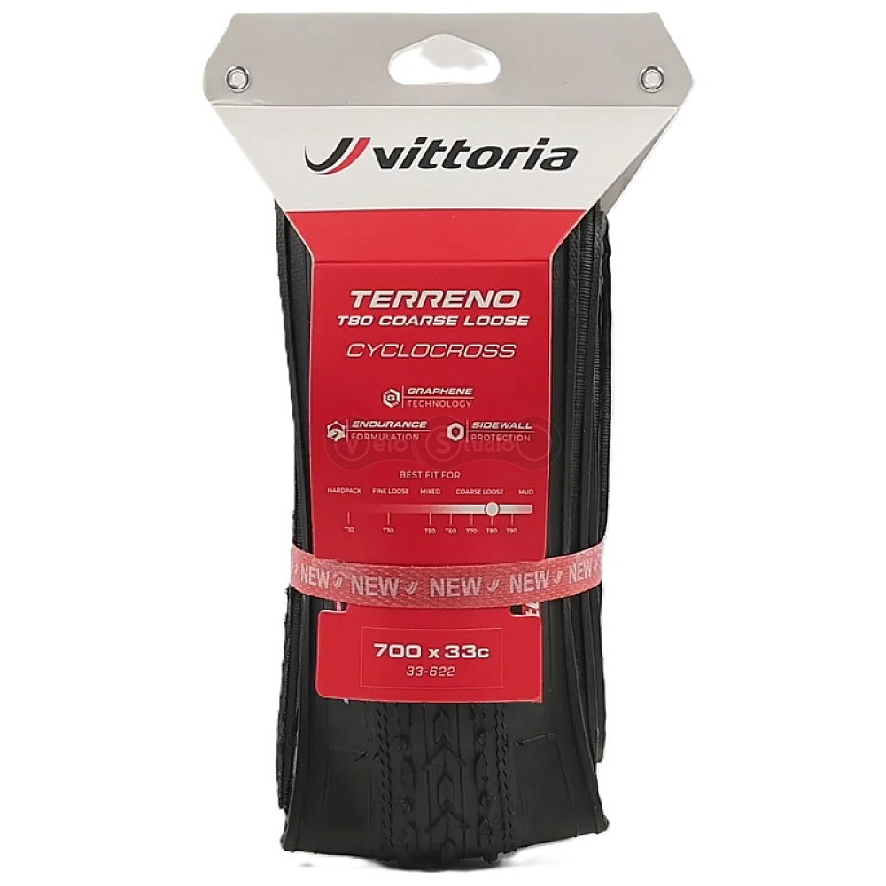 Вело покришка Vittoria Terreno T80 Coarse Loose Gravel Endurance 700x40c, чорна