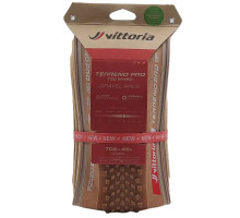 Вело покрышка Vittoria Terreno PRO T60 mixed 700x45c, бежевая боковина