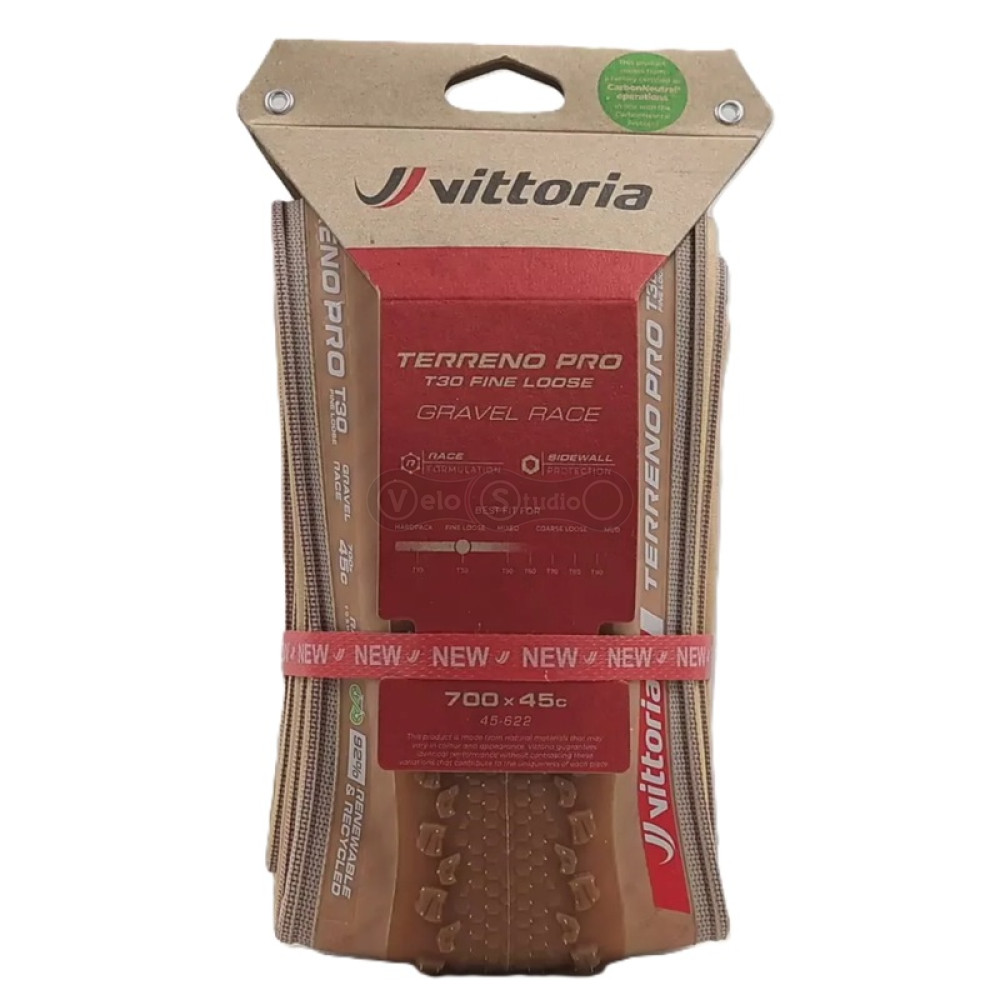 Вело покрышка Vittoria Terreno PRO T30 Fine 700x40c, TLR, бежевая боковина