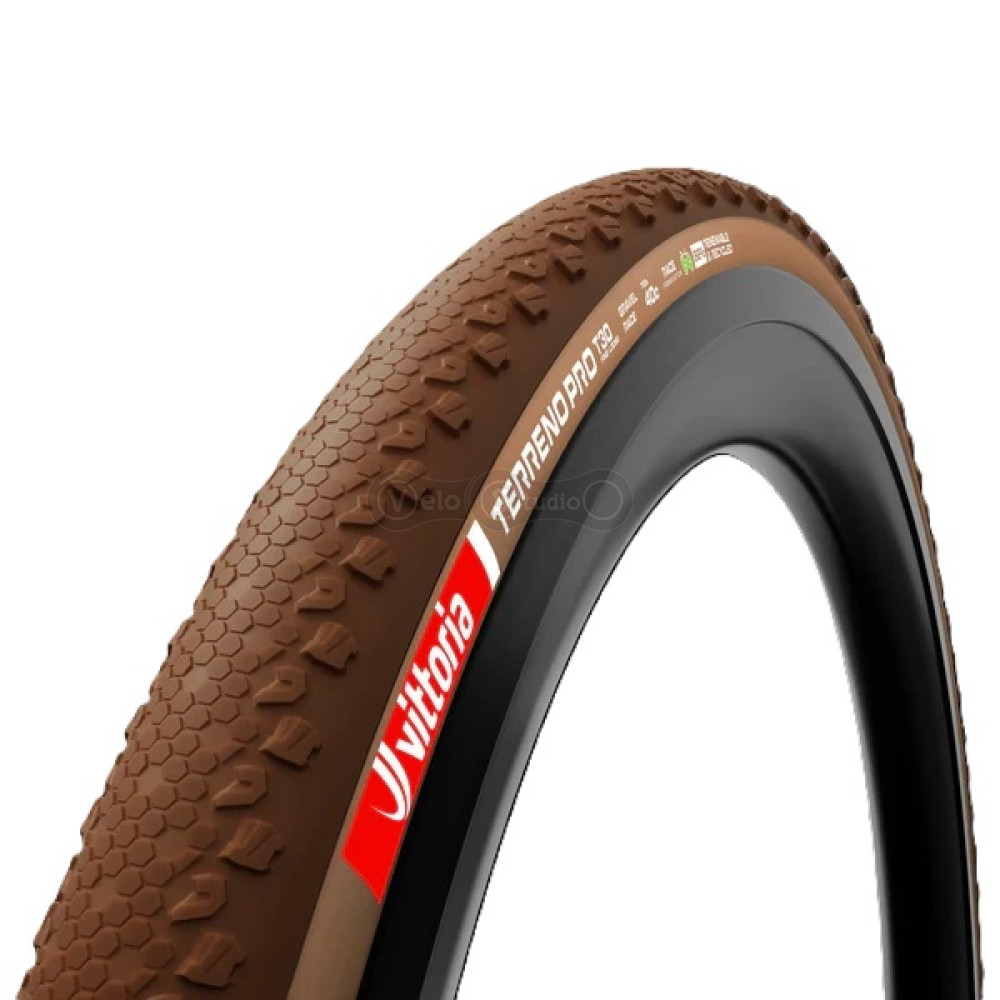 Вело покрышка Vittoria Terreno PRO T30 Fine 700x40c, TLR, бежевая боковина