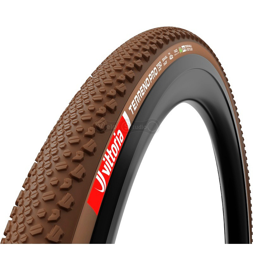 Вело покришка Vittoria Terreno PRO T50 mixed 700x40c, бежева боковина