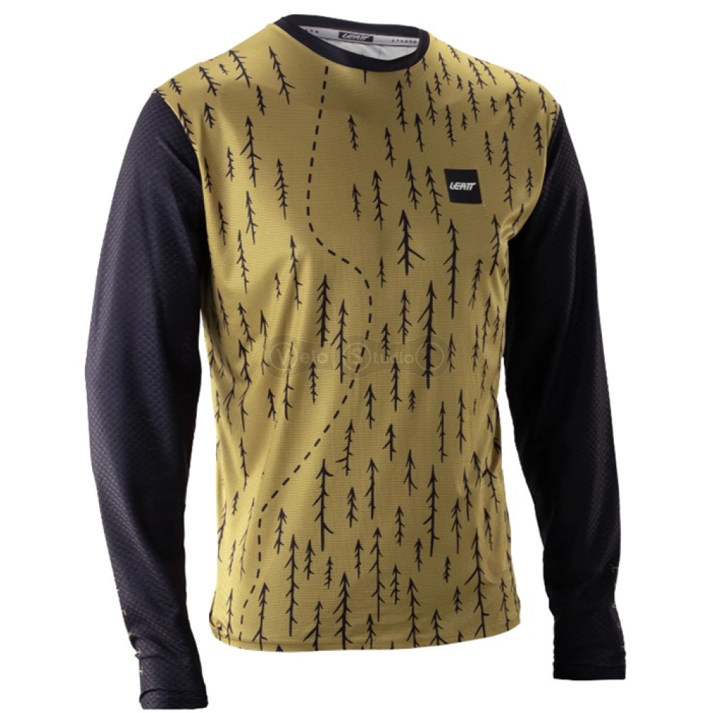 Вело джерси LEATT MTB 3.0 Trail LS Jersey [Trails Brown], M