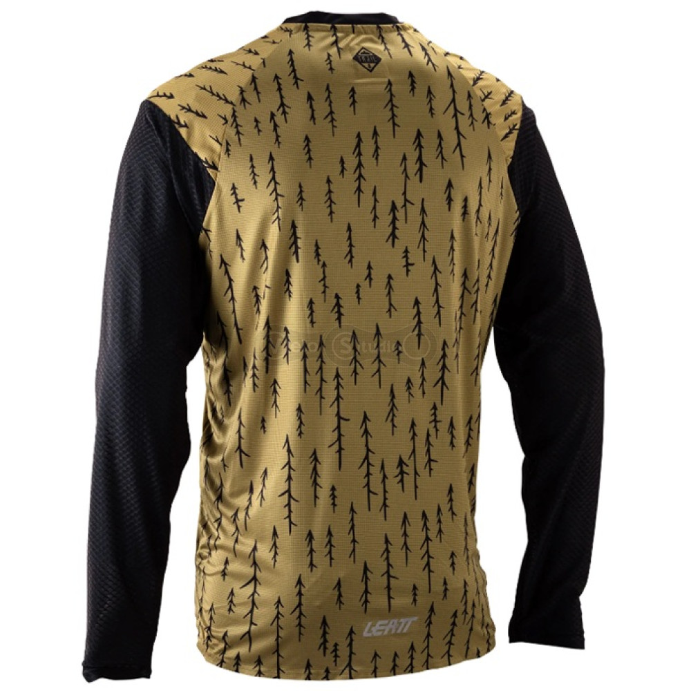 Вело джерси LEATT MTB 3.0 Trail LS Jersey [Trails Brown], M