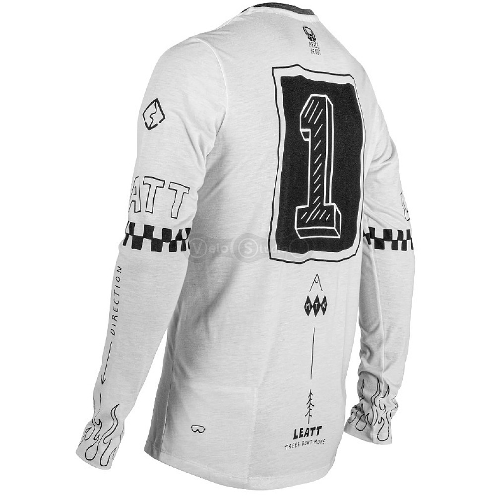 Вело джерси LEATT MTB 3.0 Gravity Jersey [Cream White], M