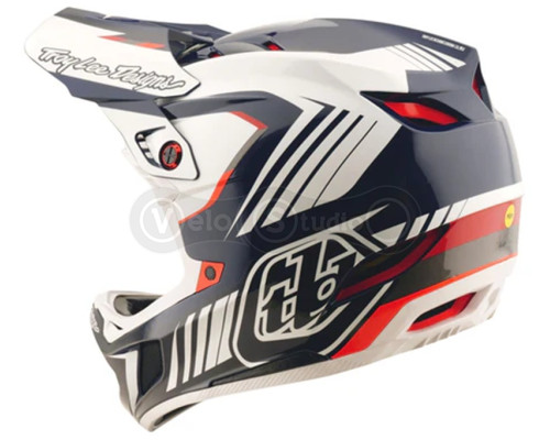 Вело шолом TLD D4 POLYACRYLITE HELMET QUALIFER [BLUE/WHITE] MD