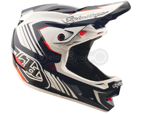 Вело шолом TLD D4 POLYACRYLITE HELMET QUALIFER [BLUE/WHITE] XL