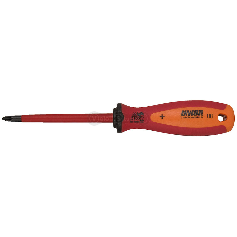 Отвертка UNIOR TOOLS VDE TBI крест PH 2X100