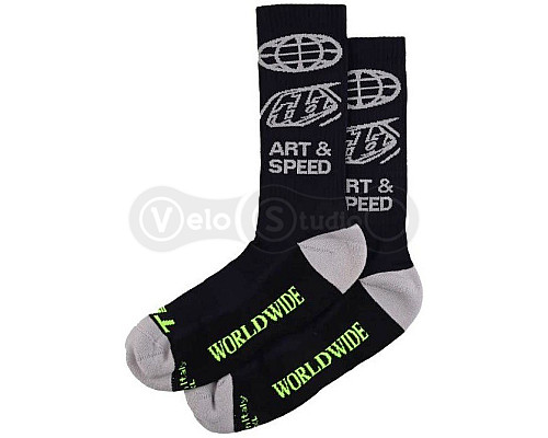 Вело шкарпетки TLD Mens Performance Socks; Worldwide [Black] SM/MD