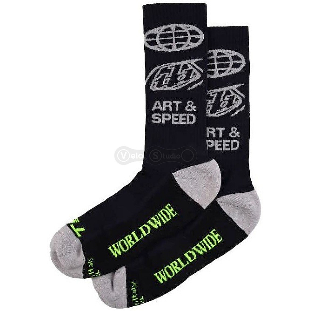 Вело носки TLD Mens Performance Socks; Worldwide [Black] LG/XL