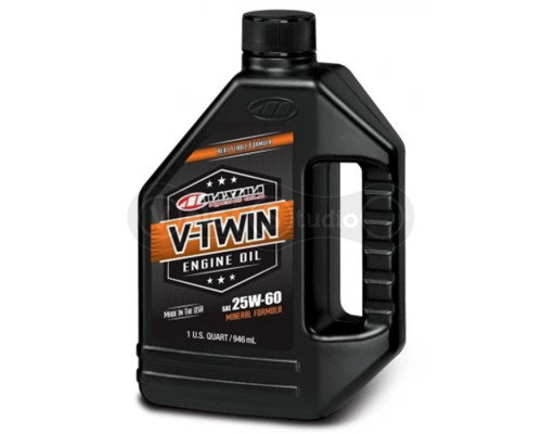 Масло моторное Maxima V-Twin Mineral Engine Oil [1л], 25w-60