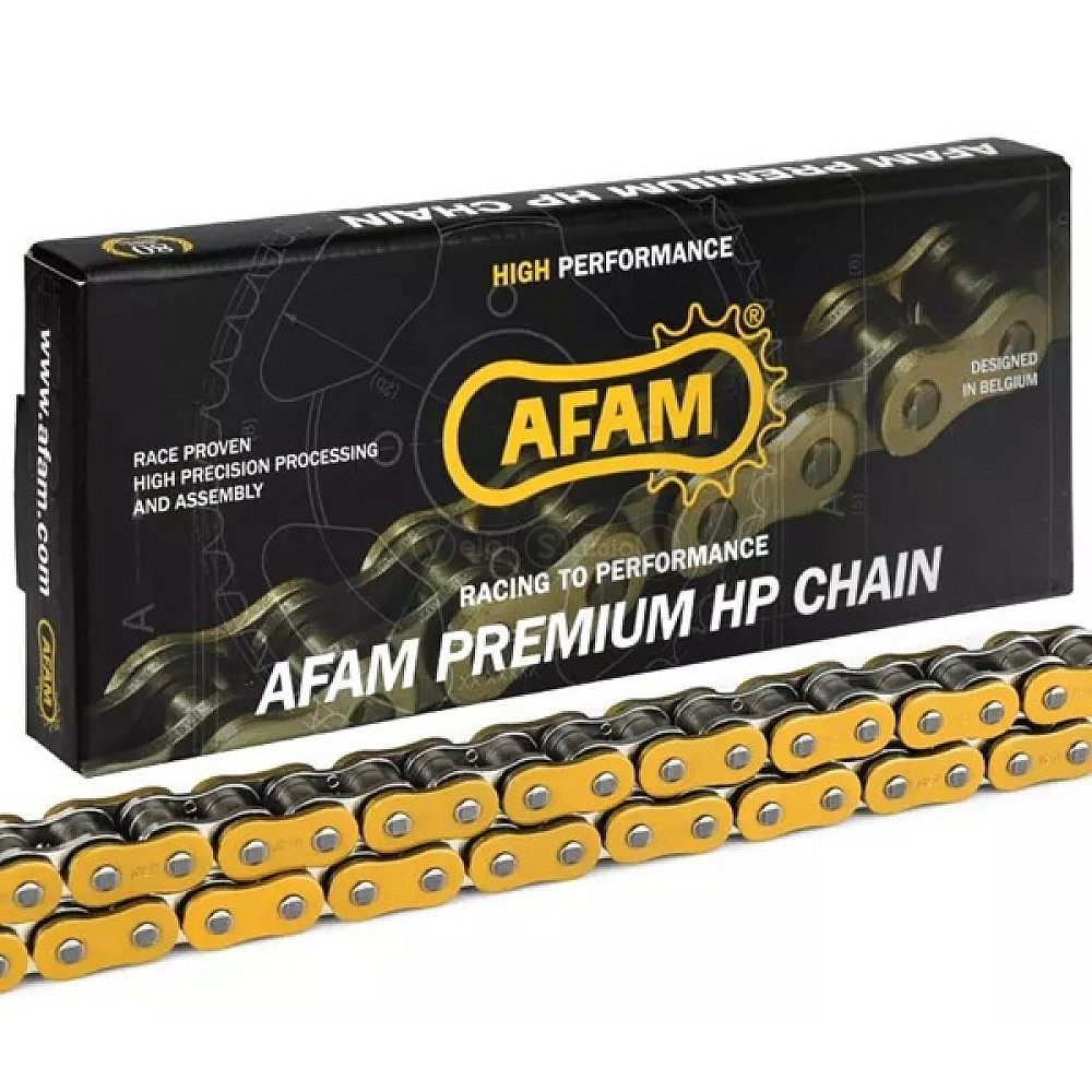 Цепь AFAM MX Chain – 428 [Gold], 428-140L / No Seal