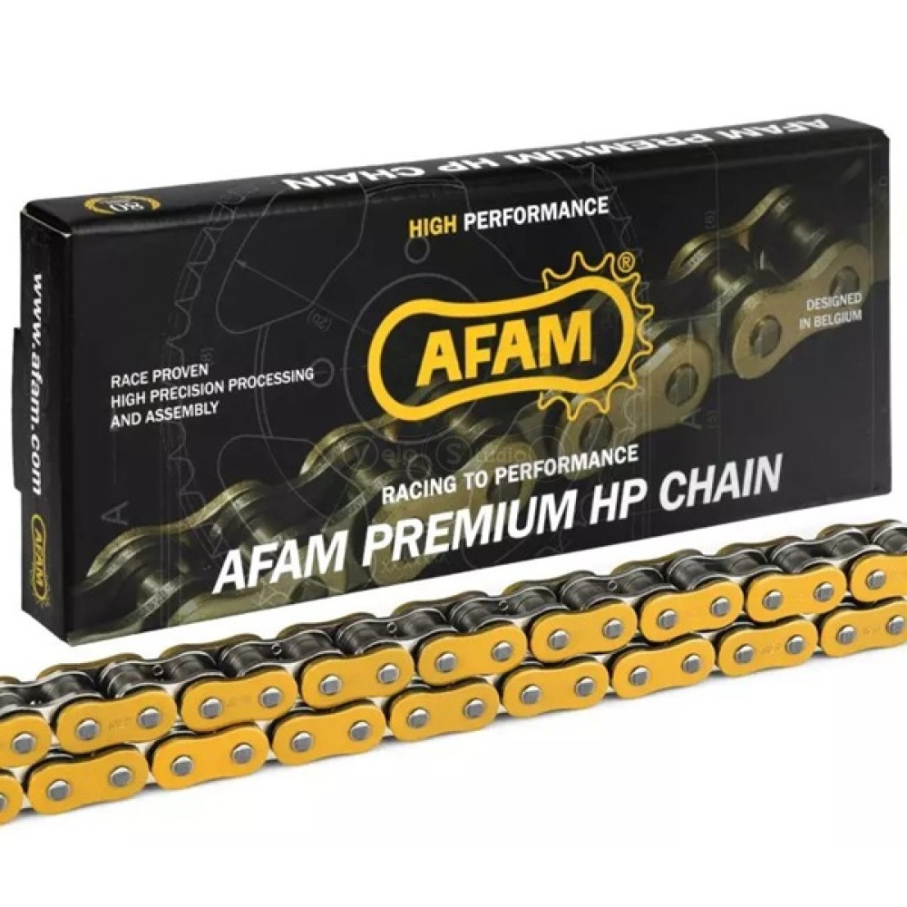 Ланцюг AFAM MX Chain - 428 [Gold], 428-150L / No Seal