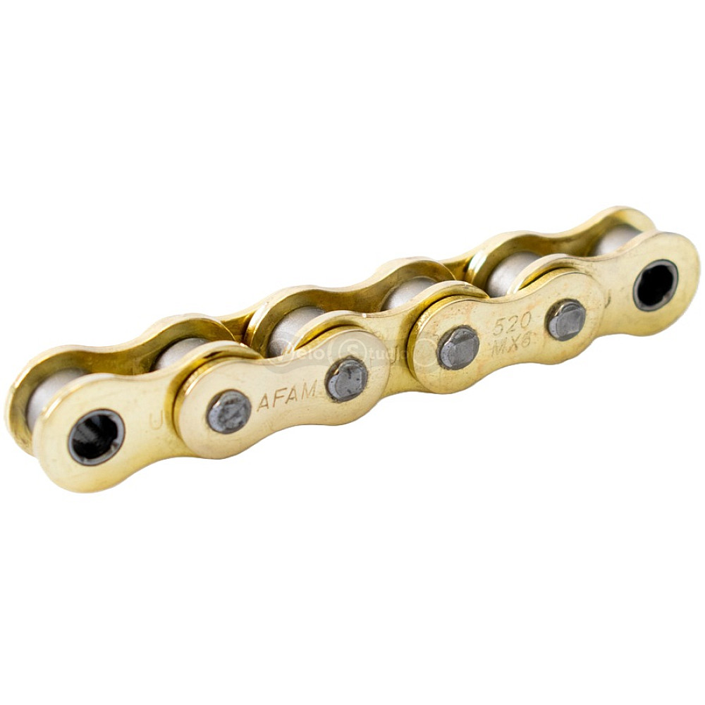 Ланцюг AFAM MX6 Chain - 520 [Gold], 520-114L / No Seal