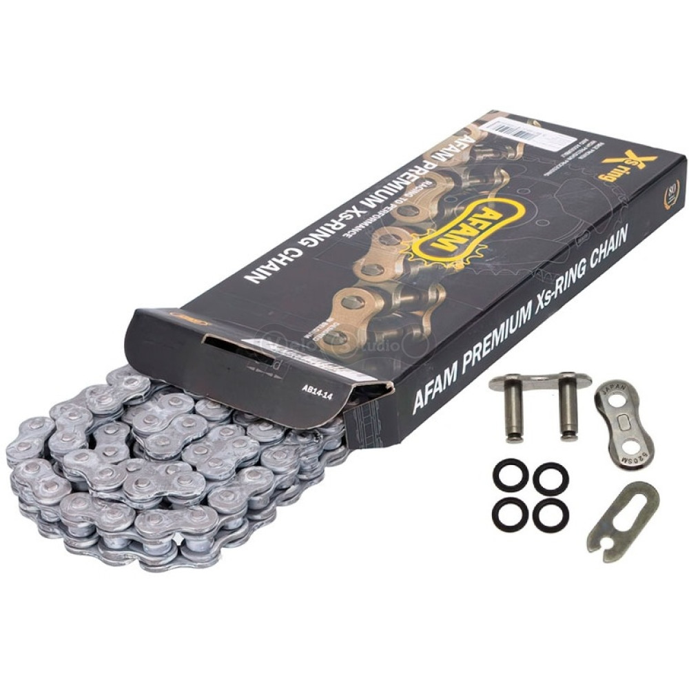 Цепь AFAM XRR Chain - 525 [Steel], 525-114L / Seal Ring