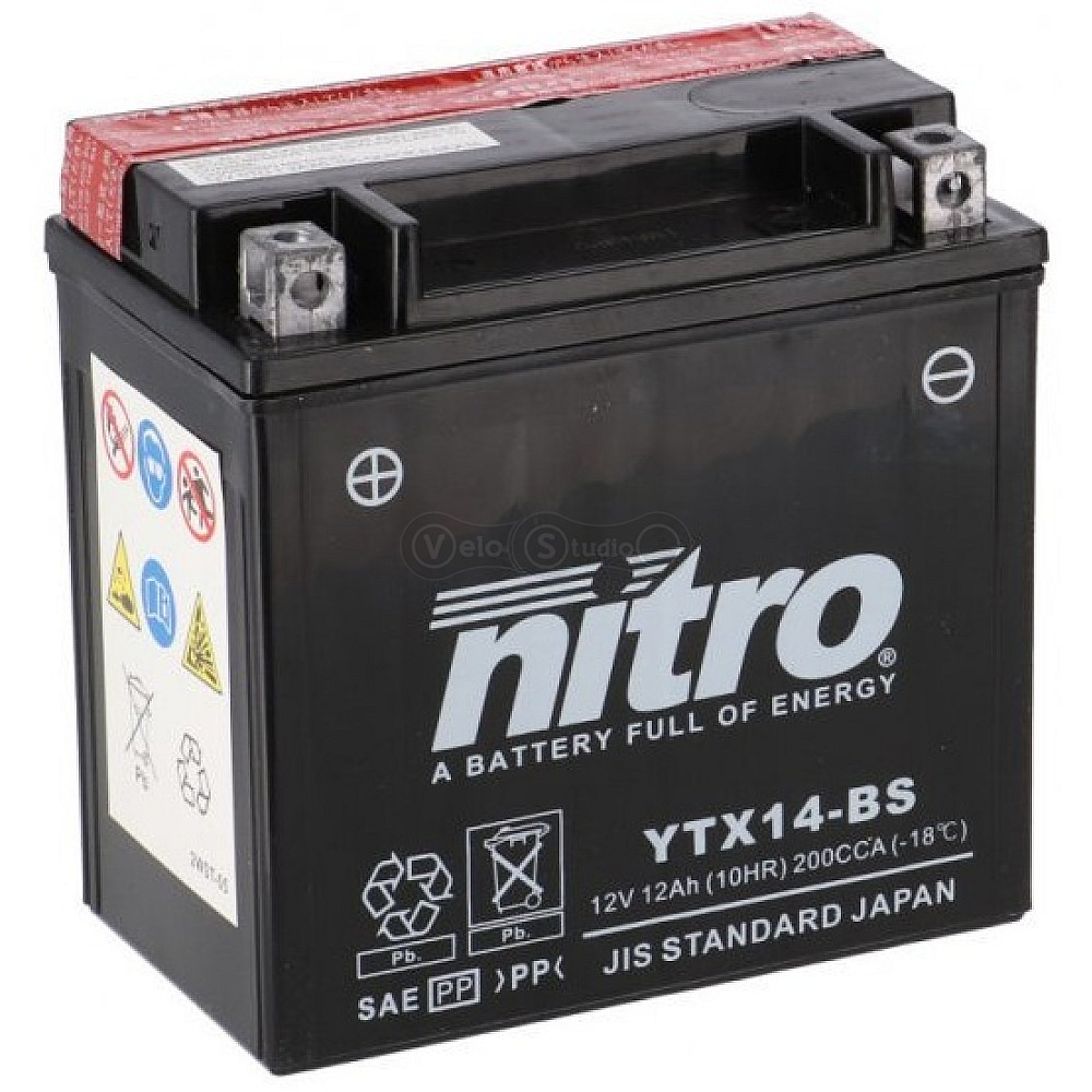 Аккумулятор NITRO AGM Open Battery 12V [12 Ah], CCA 200(A)