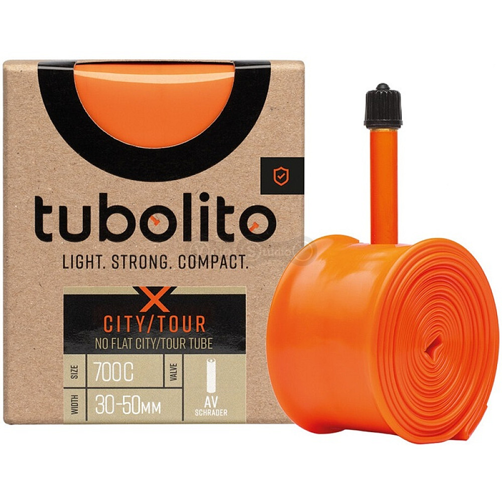 Вело камера Tubolito TPU 700x30-50 мм X-TUBO-CITY/TOUR, SV42 оранжевая