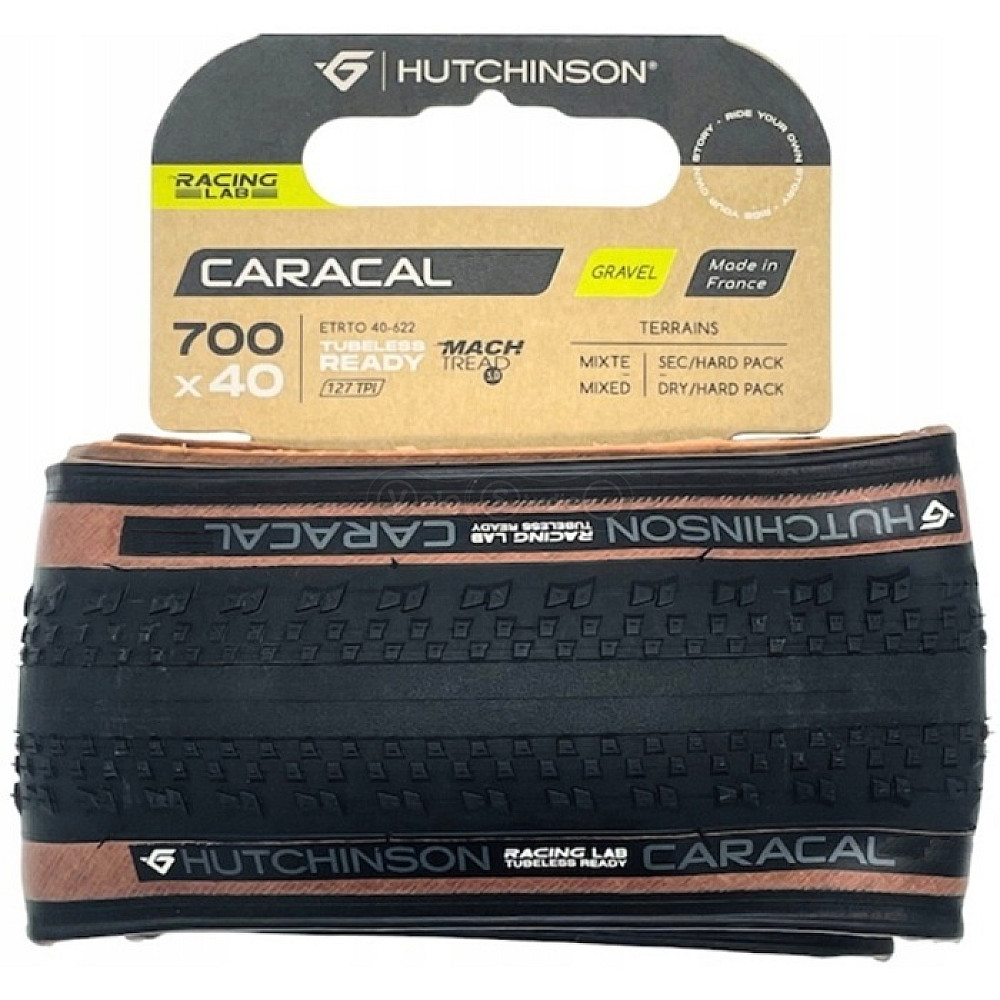 Вело покрышка Hutchinson Caracal 700X40 TS TLR TAN HDK