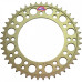 Задня зірка Renthal 525 Hard Anodised Chainwheel 210U - Yamaha [AluGold], 45z