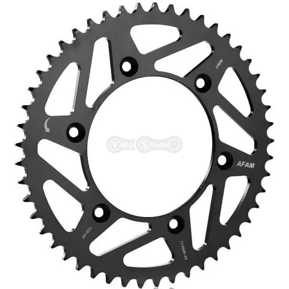 Задняя звезда AFAM 520 K-Steel Chainwheel 12323K - Yamaha [Black], 49z