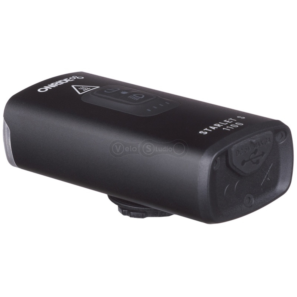 Велосипедная фара ONRIDE Starlet S 1100 (1100 lm, 3200 mAh, Type-C) Power Bank