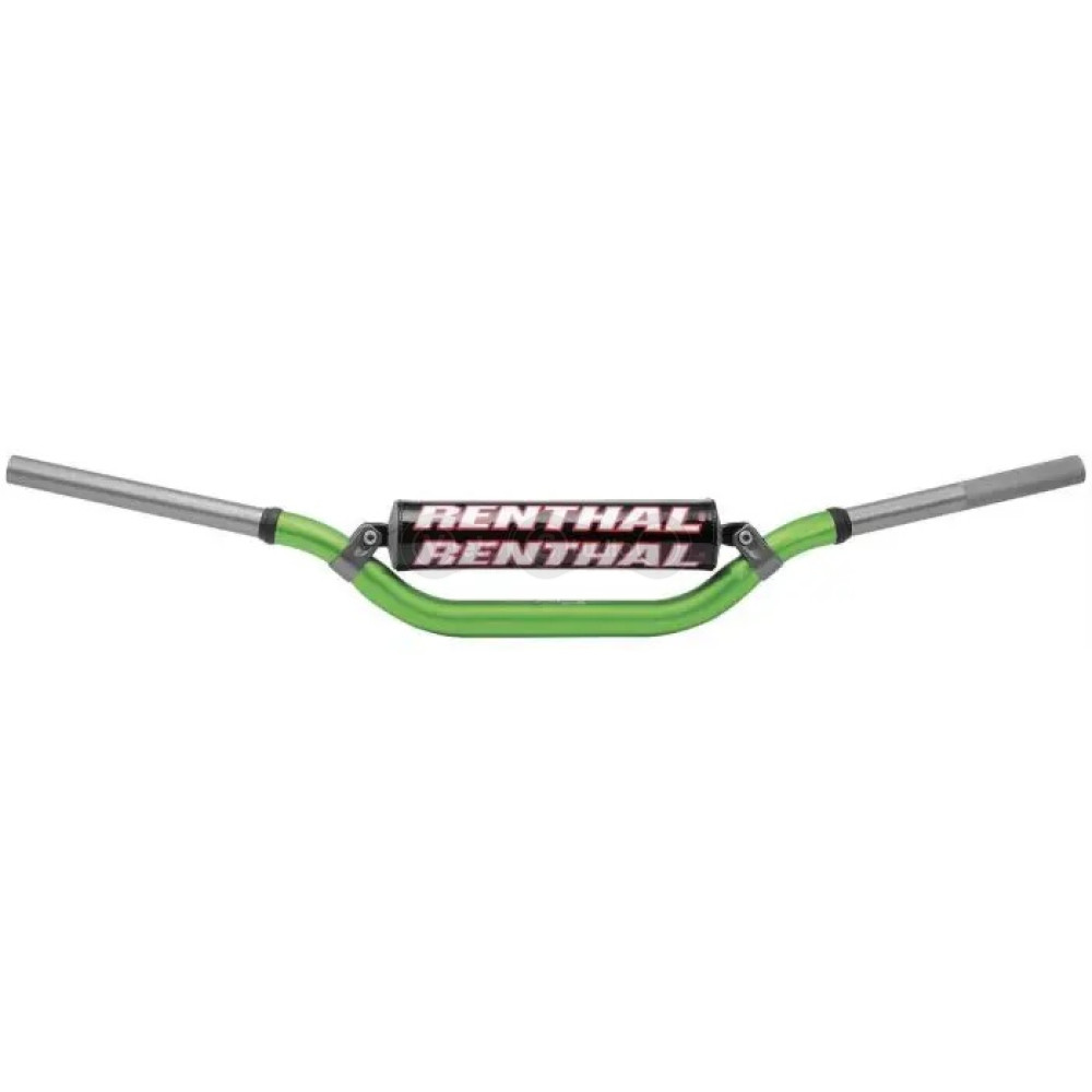 Руль Renthal Twinwall® 811 мм, подъём 93 мм Handlebar [Green], Villopoto/Stewart